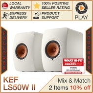 KEF LS50 Wireless II Active Bookshelf Speakers LS50W II LS50W 2 (FOC installation)