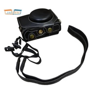 PU Leather Camera Bag Camera Bag Leather Case with Shoulder Strap for   G7x Mark Ii / G7x Mark Iii A