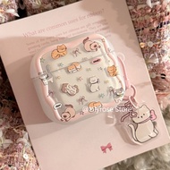 Soft Cute Pink Cat Earphone Cover for AirPods Pro3 [2025] AirPod Pro2 Pro 4 3 2 1 Apple Wireless Ear