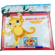 [BUY MORE SUPER CHEAP] [B01] WinQ B-01 / B01 whiteboard set with one side fur and one side chalk (SM