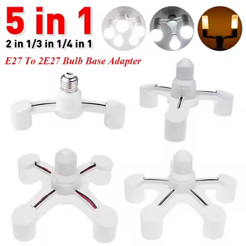 E27 LED Base 220V Light Screw Splitter Adapter Lamp 110V Holder Socket Bulb Holder Converter 2in 1 /