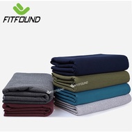 FITFOUND premium non-ruffled fleece Iyengar yoga blanket