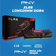 Memory/ram PNY XLR8 DDR4 8GB 3200MHz PC25600 LONGDIMM SINGLE CHANNEL
