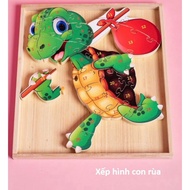 Puzzle 26 pieces Turtle A-Z; 1-26; educational toy