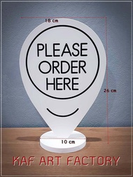 ป้าย Please order here ป้าย Please pay here ป้ายสั่งอาหารที่นี่ ป้ายจ่ายเงินที่นี่  k10-sign05