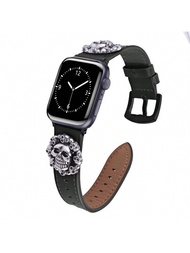 Banda de bucle de cuero de 1 pieza Compatible con Apple Watch para hombres y mujeres deportistas 38mm 40mm 41mm 42mm 44mm 45mm 49mm , correa para Apple Watch Series Ultra 9/8/7/6/5/4/3/2/1 SE