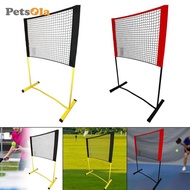 [PETSOLA] 3.94ft Pickleball Net with Practice Rebounder, Height Adjustable, Strong Metal Frame, Expa