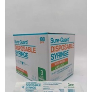 Disposable Syringe with Needle 3cc/23gx1 Luer Lock 100pcs in bOx