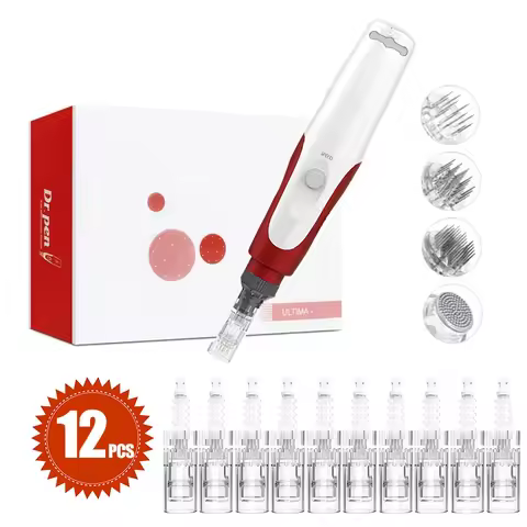 Dr.pen Ultima MYM with 12pcs Cartridge Nano Skin Care Kit 0.25mm Needle Derma Pen Skin Rejuvenation 