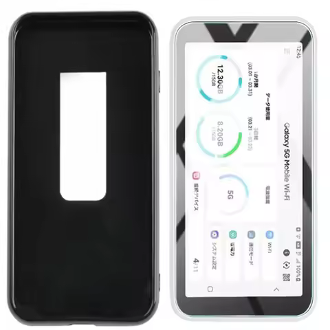 2-in-1 Soft Film+Silicone Cover for Samsung Galaxy 5G Mobile Wifi Case Non-tempered Hydraulic Soft F