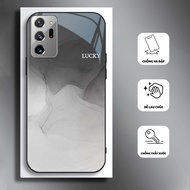 Ốp Lưng cho SAMSUNG GALAXY NOTE 20 NOTE 20 ULTRA Mặt kính cường lực cao cấp HOẠ TIẾT CẨM THẠCH
