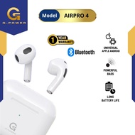 G-POWER TWS AIRPRO 4.0 BLUETOOTH WIRELESS HEADSET SEMI IN-EAR MURAH ORI GARANSI RESMI