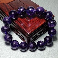 慧明小舖-烏拉圭紫水晶手珠/手鍊-尺寸約14mm-15珠-60g(432)