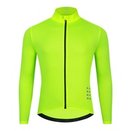 MUTUER Men Cycling Jersey Sunscreen Road Bicycle Clothing Pocket Breathable Long Sleeve MTB Bike Shirts