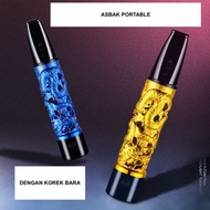 PIPA ROKOK ASBAK ASHTRAY PORTABLE DENGAN KOREK BARA MOTIF NAGA