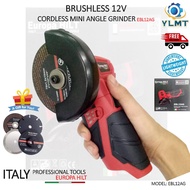 12V CORDLESS DRILL (EHD699-12V) / 2.0AH BATTERY STARTER KIT SET (E12SK-221) + MINI ANGLE GRINDER (EB