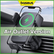 Baseus Car Mount Qi 15W Wireless Phone Charger Auto Alignment Holder Fast Charging Bracket For Car D