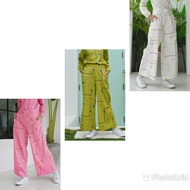 PANTS DEENAY ANIQA LIME PINK WHITE ORIGINAL DEENAY 100%