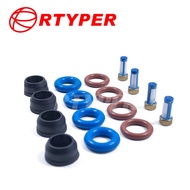 4 Sets FJ10067 FJ10065  96386780 Fuel Injector Repair Kits Micro Filter Oring Pintle Cap For Delphi 