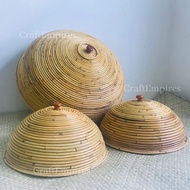 Balinese Style Rattan Food Cover/ Natural Rattan Colour Food Cover / Tudung Saji Rotan Murah / Tudun