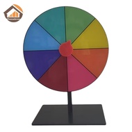 CheeseArrow 1 Set Color Roulette Wheel Tabletop Prize Wheel Dry Erase Spin Wheel Spinner Game Heavy 