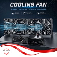CIXIKEJI Adjustable Speed 2700RPM 100-240V Server Panel Box Cooling Fan - CX12025B12H
