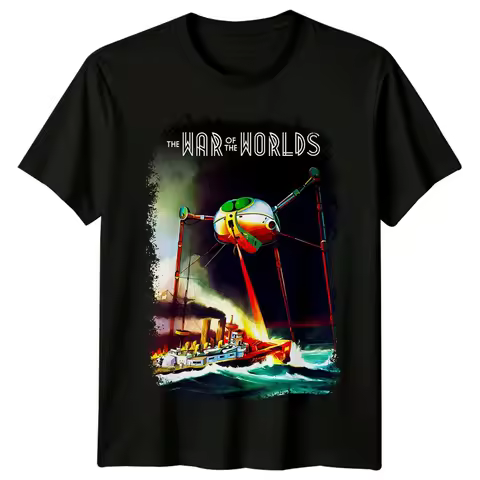 The War of the Worlds (1953) Movie T Shirt Women's Men Cotton Tee Casual Summer Oversized Humor Shor