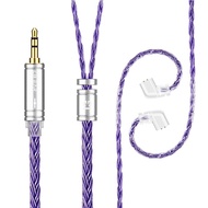 KBEAR JunTian Earphone Cable With QDC/0.78mm/TFZ/MMCX Connector 2 Meters 3.5mm/4.4mm 5N OCC Silver-p