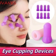 IVANES 8/12Pcs Mini Cupping Cups, Portable Vacuum Suction Silicone Facial Suction Cups, Anti Celluli