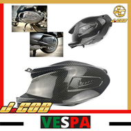 Vespa GTS 250 300 engine cover clear transmission-gearbox case compound box guard carbon fiberfor.