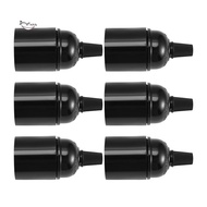 6-Pack Bakelite Lamp Holder E26/ E27 Light Socket Vintage Bulb Socket ES Screw Lampholder for Ceilin