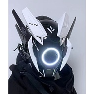Cyberpunk Glowing CyberMask CS 2077 CS Mask Halloween Headgear Full Face Mecha Mask