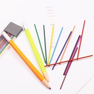 Lz  12pcs Multiple Colors Fabric Marker Chalk Refill +1Pc Free Pen Reusable Tailors Chalk Pencil Set