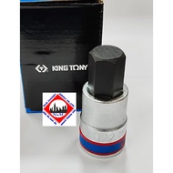 Long Hexagonal Protruding Socket Size 22 Mm.x 80 Mm. 3/4 Inch 6P Kingtony Genuine