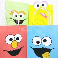 Sesame Street Paper Bag Elmo Goodie Bag Elmo Paper Bag Sesame Street Goodie Bag