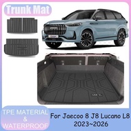 For Jaecoo 8 J8 Lucano L8 2023~2026 2024 2025 Car TPE Waterproof Mat Trunk Cover Anti-Scratch Interi