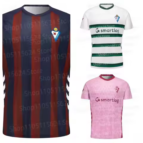 Hot Sale 2025-26 New Style Cultural SD Eibar Casual Sport T-Shirt Football Jersey Third 3D Print Spa