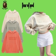 [Best Quality] Essentials FOG Hoodie, Fear Of God Essentials Hoodie SS2024, cotton felt, 4 colors Ba
