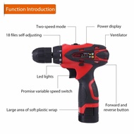 16.8V Lithium Battery Cordless Drill Power Rechargeable Scre