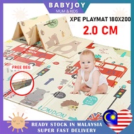 BABYJOY Playmat Baby Tebal 2CM Xpe Playmat 2CM Play Matt Crawiling Mat Baby Kids Carpet Baby Carpet 