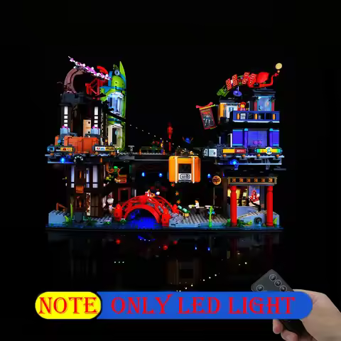 Lighting Led Kit For LEGO 71799 City Ninjagoed Markets Not Include Building Blocks (Only Lighting Se