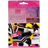 M&amp;S Liquorice Allsorts 225g x1 Marks and Spencer Mixture Sweets Candy Snacks
