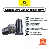 Baseus GoTrip DP1 Car Charger 30W Fast Charging Two Port Type C