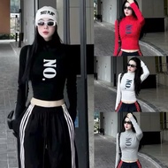 9 CM HIGH COLLAR SHIRT WITH BODY LONG SLEEVES TO KEEP HEAT IN WINTER WITH BEAUTIFUL LETTERS CLD NO