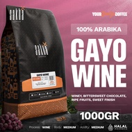 Kopi Arabika Gayo Wine Arabica Coffee 1Kg Sakha Roastery Biji / Bubuk