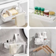 Multipurpose Shelf No Need To Drill The Wall Built-In Tray Size 27.3*13.5*6.5 Cm. D116