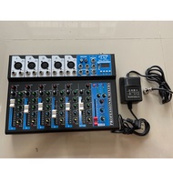 สเตอริโอมิกเซอร์ เครื่องผสมเสียง 7ช่อง มีบลูทูธ มีช่อง USB LXJ MG-07BT