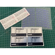 WedsSport Tc05 Rim & Spec Sticker Original Quality