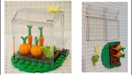 （散件包）全新未砌 lego 60346 農場 溫室 + 蘿蔔x2 + 南瓜x2 + 灑水壺 + 蝴蝶  ，不連人仔 minifigures, 有說明書