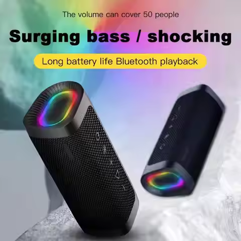 Bluetooth Speakers Wireless Portable Bluetooth Speaker IPX7 Waterproof Stereo Sound And Dual Pairing